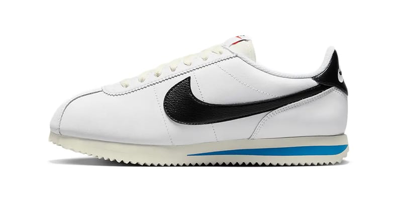 cortez shoes black and white