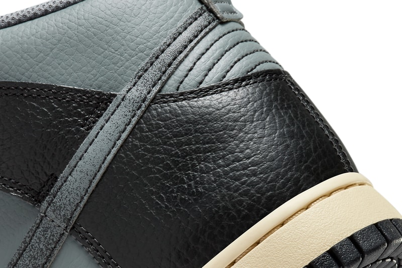 Nike Dunk High Celebrates 50 Years of Hip-Hop With New Black/Grey Colorway swoosh black grey shoe high tops classics jay-z biggie tupac rapper wu tang clan
