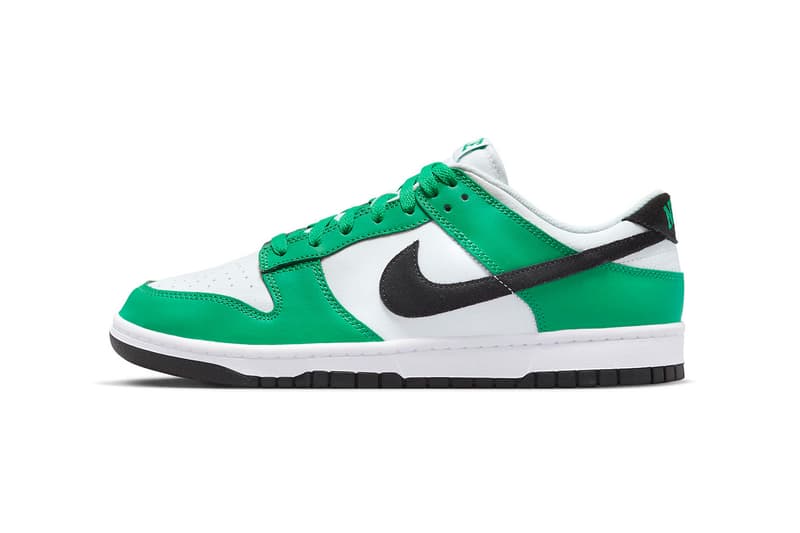 Nike Dunk Low Celtics FN3612-300 Release Information sneakers footwear swoosh hype