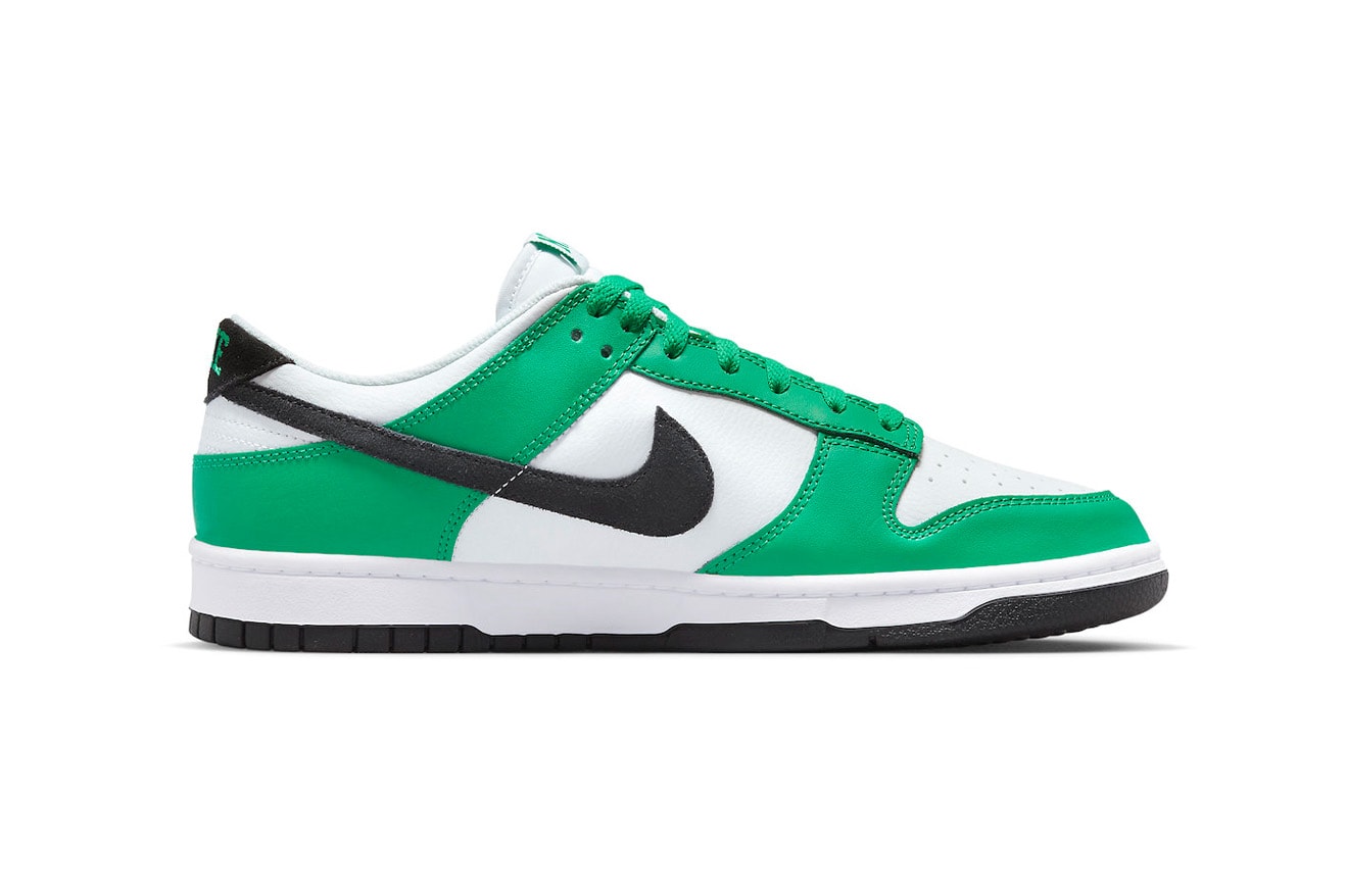 Nike Dunk Low Celtics FN3612-300 Release Information sneakers footwear swoosh hype