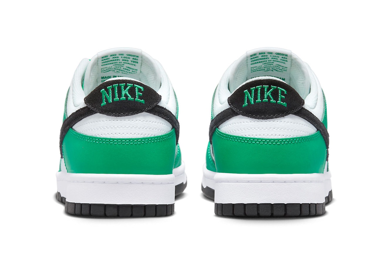 Nike Dunk Low Celtics FN3612-300 Release Information sneakers footwear swoosh hype