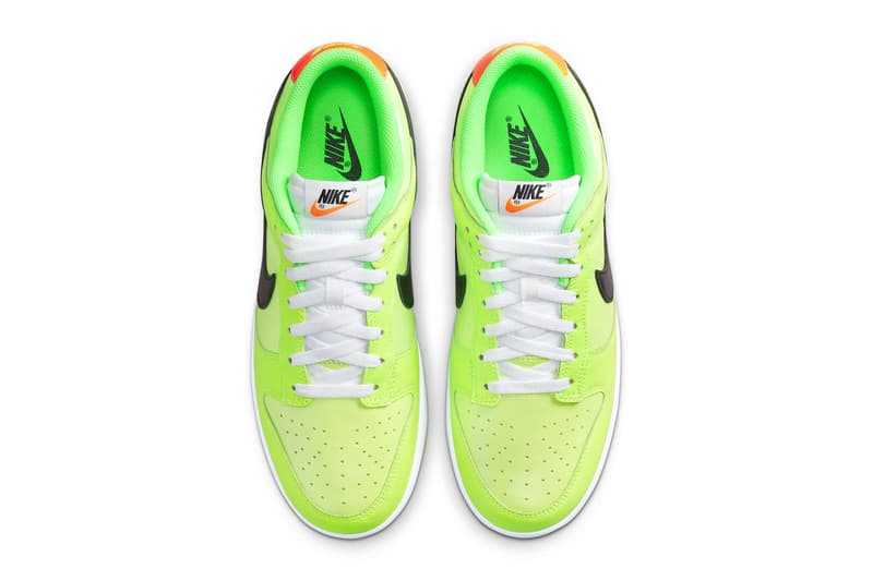 Nike Dunk Low Glow in the Dark Official Look Release Info FJ4610-702 Date Buy Price Venom Green Black Glow