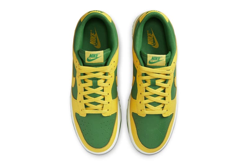 nike dunk low University of Oregon ducks apple green yellow strike white be true to your school dv0833 300 release info date price