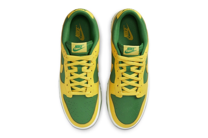 Nike Dunk Low University of Oregon Ducks Apple Green Желтый Страйк-Уайт Будь верен своей школе dv0833 300 Информация о выпуске Дата Цена