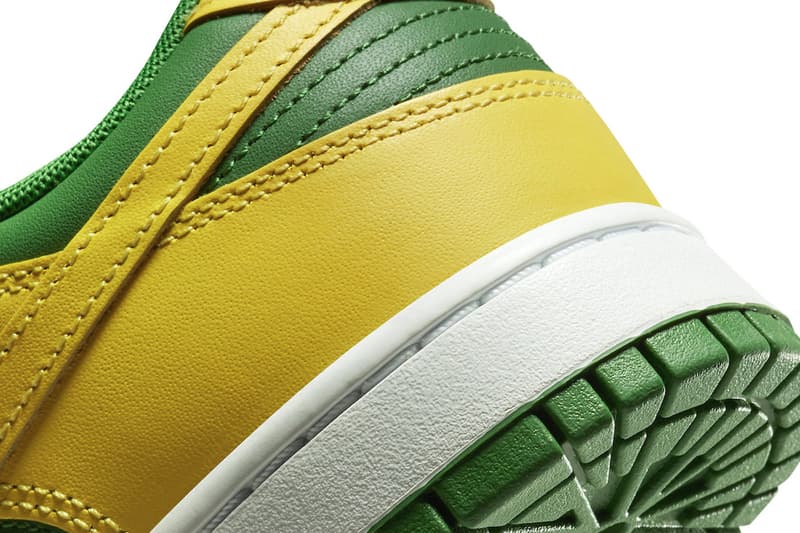 nike dunk low University of Oregon ducks apple green yellow strike white be true to your school dv0833 300 release info date price