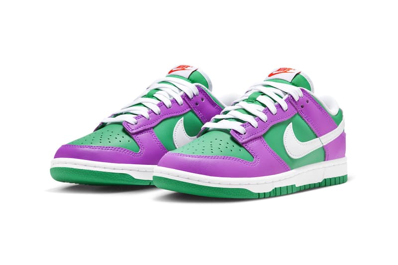  Nike Dunk Low Appears in Vibrant Stadium Green and Fuchsia Colorway FD9924-311 release info joker colors barney 