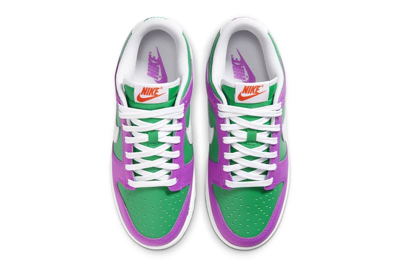  Nike Dunk Low Appears in Vibrant Stadium Green and Fuchsia Colorway FD9924-311 release info joker colors barney 