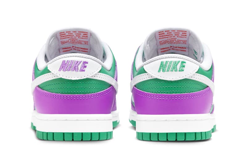  Nike Dunk Low Appears in Vibrant Stadium Green and Fuchsia Colorway FD9924-311 release info joker colors barney 