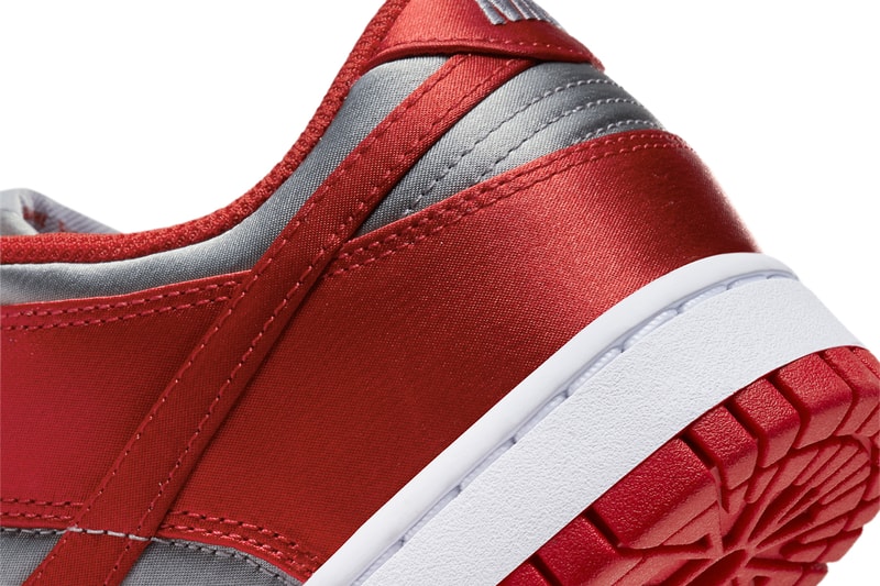 Nike Dunk Low UNLV Satin DX5931-001 Release Information sneakers footwear hype classis colorway red grey