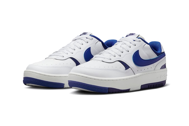Nike Gamma Force Game Royal Sneaker Trainer Footwear Swoosh Blue White Leather Mesh Suede New Silhouette