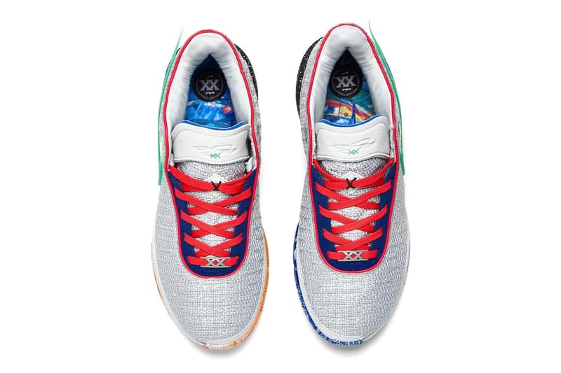 Nike LeBron 20 "Nike Lifer" Has an Official Release Date Light Silver/Hyper Royal-Lemon Chiffon-Safety Orange los angeles lakers king james nba basketball xx DJ5423-002 march