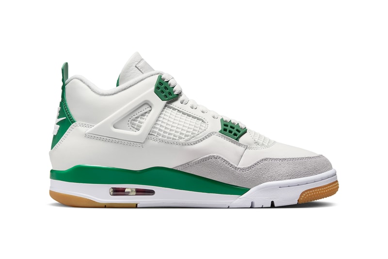 nike sb air jordan 4 pine green white DR5415 103 release date info store list buying guide photos price 