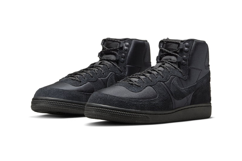 Nike Terminator High Hiking Boot Official Look Release Info FJ5464-010 Triple Black Date Buy Price 