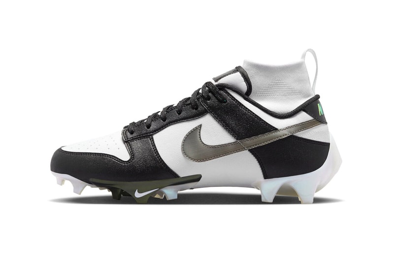 Nike Vapor Edge Dunk Brings the "Panda" Colorway to the Gridiron release info black white black field football soccer boots cleats