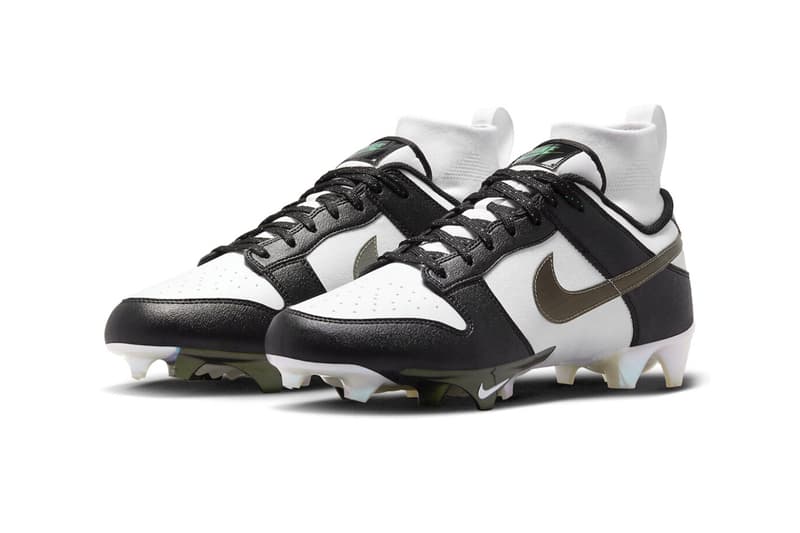 Nike Vapor Edge Dunk Brings the "Panda" Colorway to the Gridiron release info black white black field football soccer boots cleats