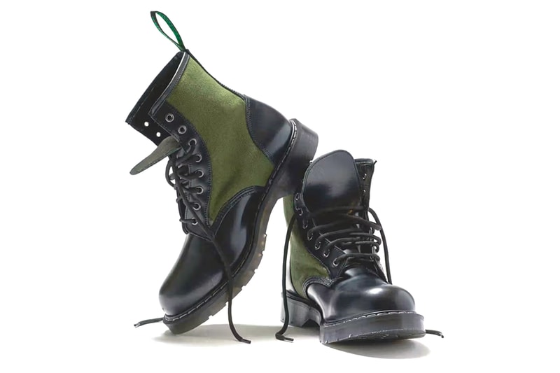 NOAH solovair made in england collection jungle boot green black leather military release info date price