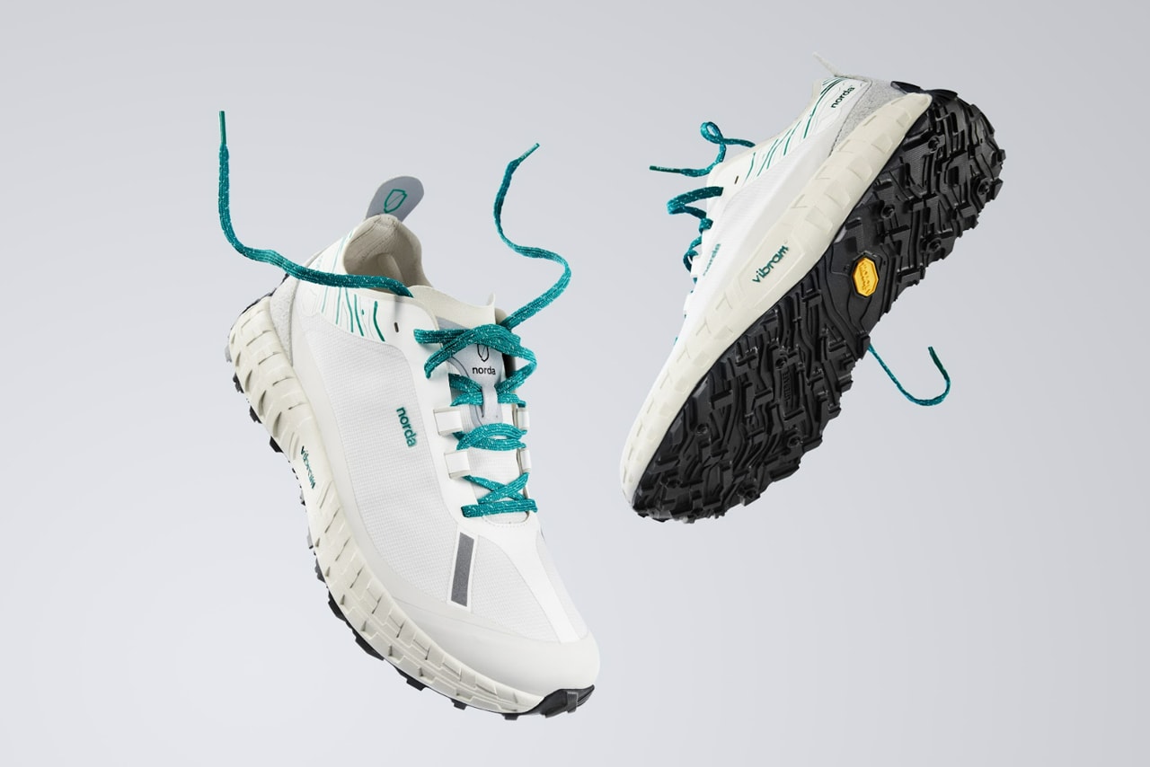 norda 001 trail running sneakers dyneema vibram ray zahab retro white forest lemon azure official release date info photos price store list buying guide
