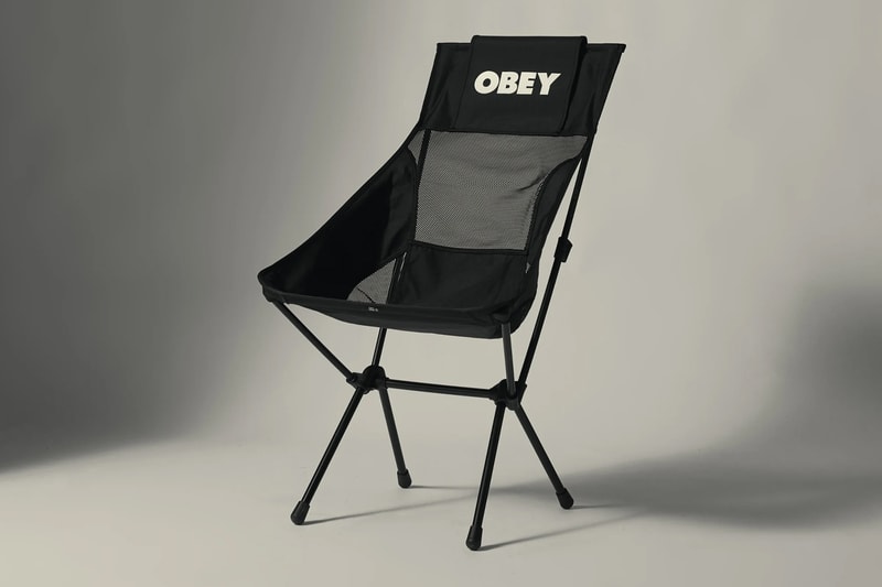 Obey Helinox Shepard Fairey collab collection furniture sunset chair table one laundry bag shade sacoche cushion cover 
