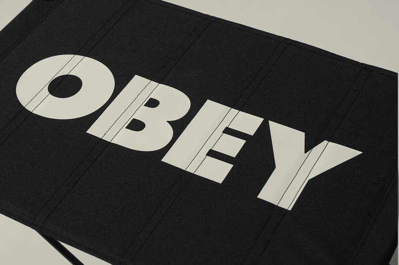 Obey Helinox Shepard Fairey collab collection furniture sunset chair table one laundry bag shade sacoche cushion cover 