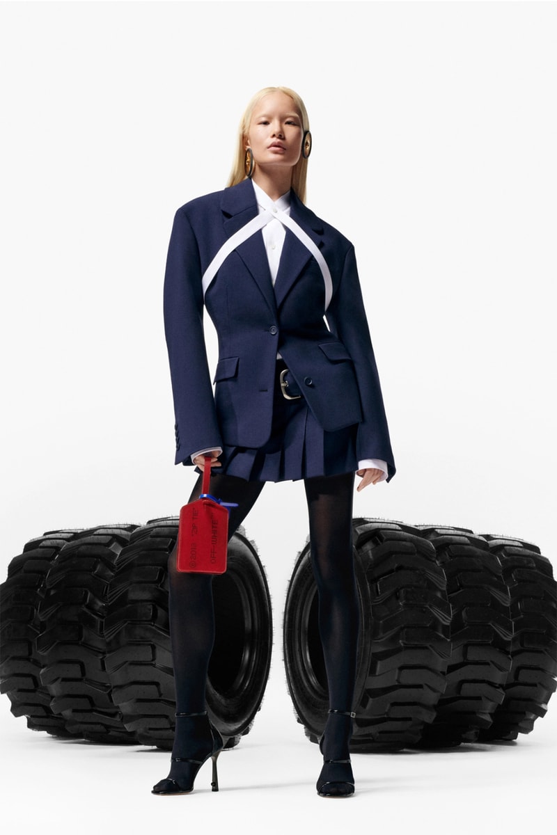 Off-White™ Pre-Fall 2023 is Sleek and Refined ib kamara milan fashion week menswear suits black lunar shipping monochrome wardrobe virgil abloh legacy tailoring