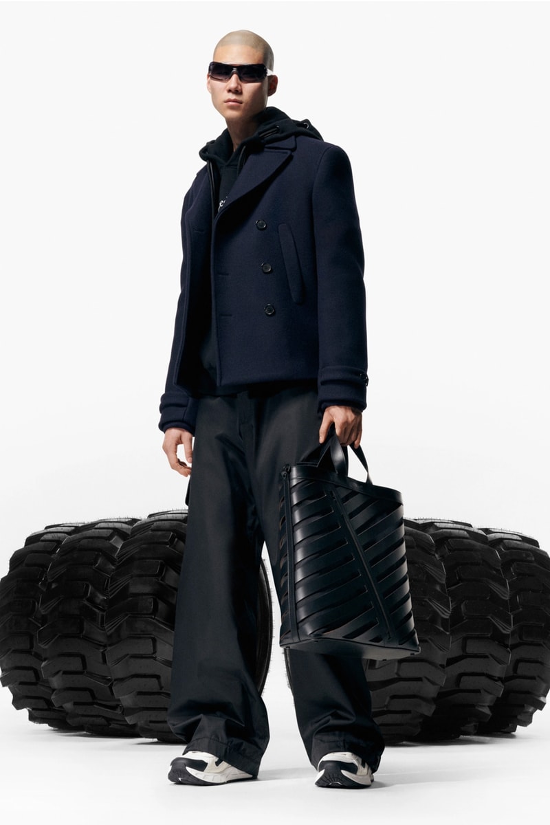 Off-White™ Pre-Fall 2023 is Sleek and Refined ib kamara milan fashion week menswear suits black lunar shipping monochrome wardrobe virgil abloh legacy tailoring