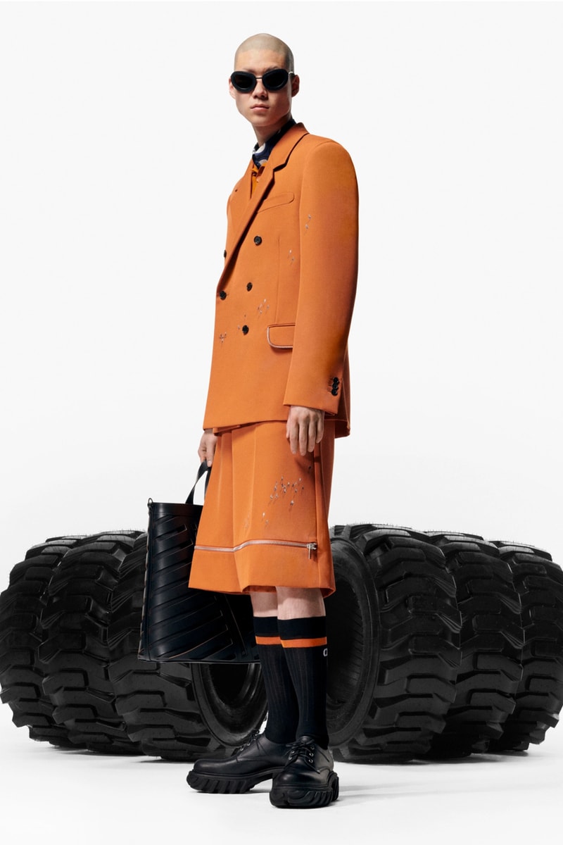 Off-White™ Pre-Fall 2023 is Sleek and Refined ib kamara milan fashion week menswear suits black lunar shipping monochrome wardrobe virgil abloh legacy tailoring