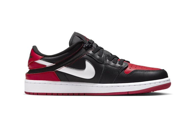 Official Look at the Air Jordan 1 Low FlyEase "Bred" DM1206-066 black gym red white nike michael jordan brand aj1