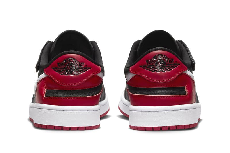 Official Look at the Air Jordan 1 Low FlyEase "Bred" DM1206-066 black gym red white nike michael jordan brand aj1