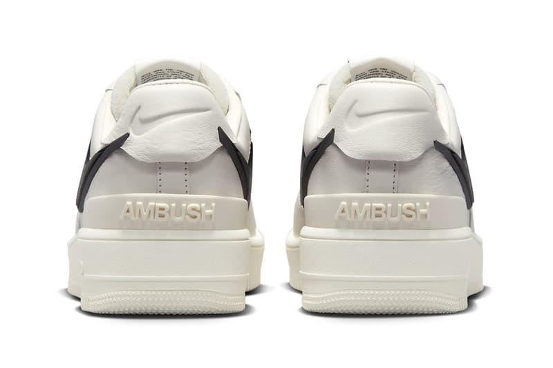 AMBUSH Nike Air Force 1 phantom black tailpipe swoosh release info date price