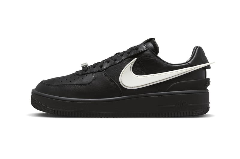 AMBUSH Nike Air Force 1 phantom black tailpipe swoosh release info date price