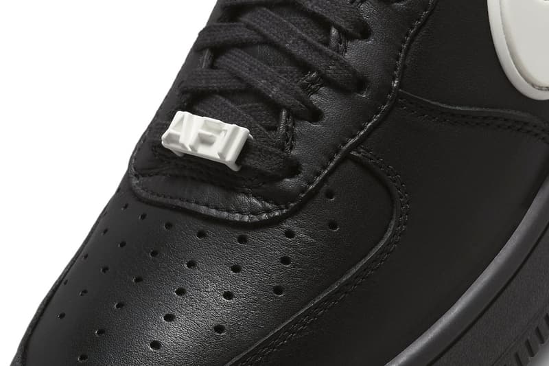 AMBUSH Nike Air Force 1 phantom black tailpipe swoosh release info date price