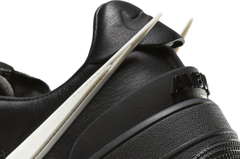 AMBUSH Nike Air Force 1 phantom black tailpipe swoosh release info date price