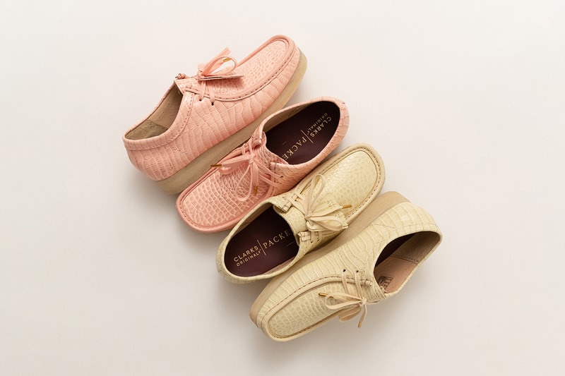 Packer Clarks Wallabee “Croc” Release Information collaboration retailer sneaker footwear boot hype