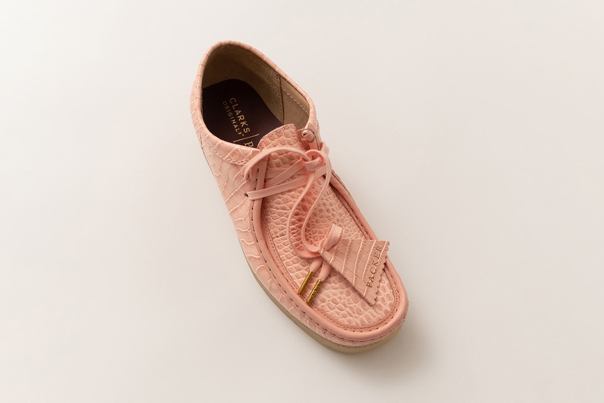 Packer Clarks Wallabee “Croc” Release Information collaboration retailer sneaker footwear boot hype