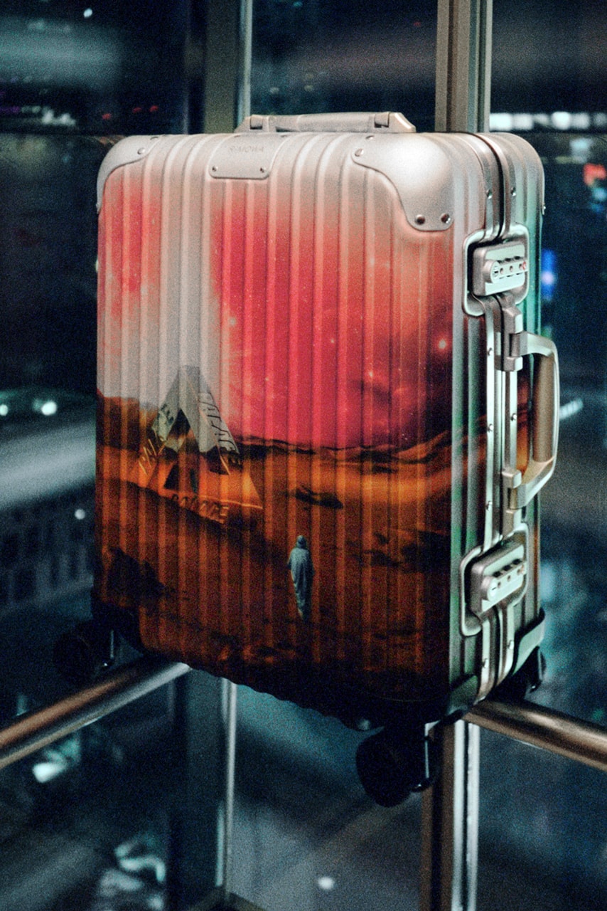 RIMOWA And Palace Team Up To Produce The Original Cabin Desert Suitcase And  Skateboard Deck - IMBOLDN