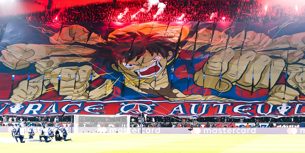 Paris Saint-Germain Fans Put on 'One Piece' Display