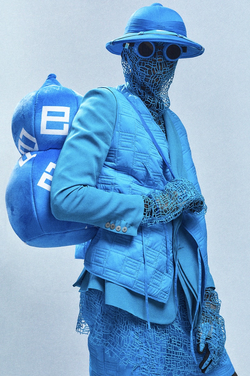 Pièces Uniques FW23 Imagines a Utilitarian Future collection lookbook suits puffer jackets vests tracksuits