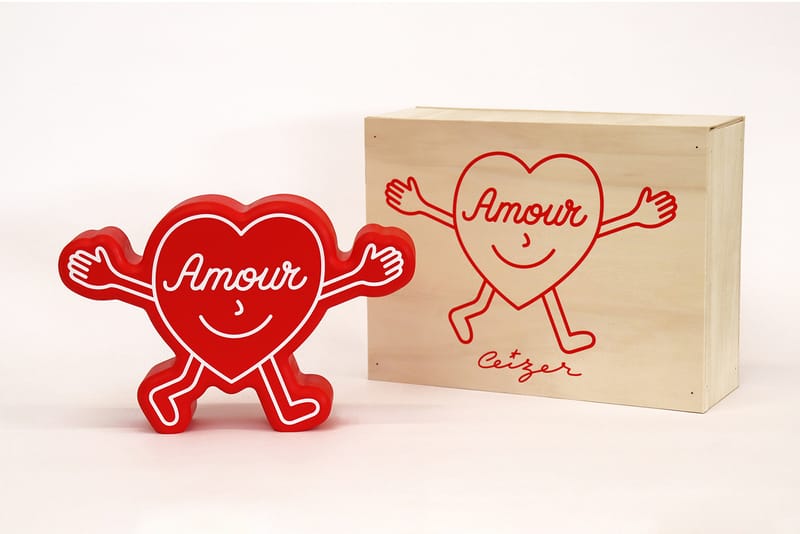 Have An Artistic Valentine's Day with Pieter Ceizer's New 'Amour' Wood Sculpture