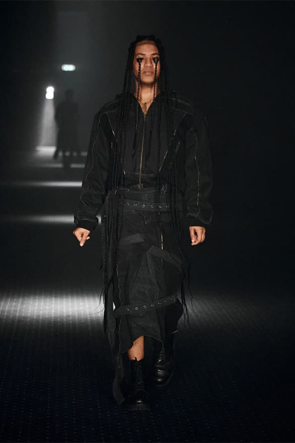 P.L.N Fall Winter 2023 Copenhagen Fashion Week collection menswear womenswear goth Circulose collaboration runway show Denmark