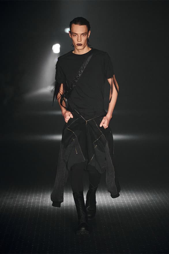 P.L.N Fall Winter 2023 Copenhagen Fashion Week collection menswear womenswear goth Circulose collaboration runway show Denmark