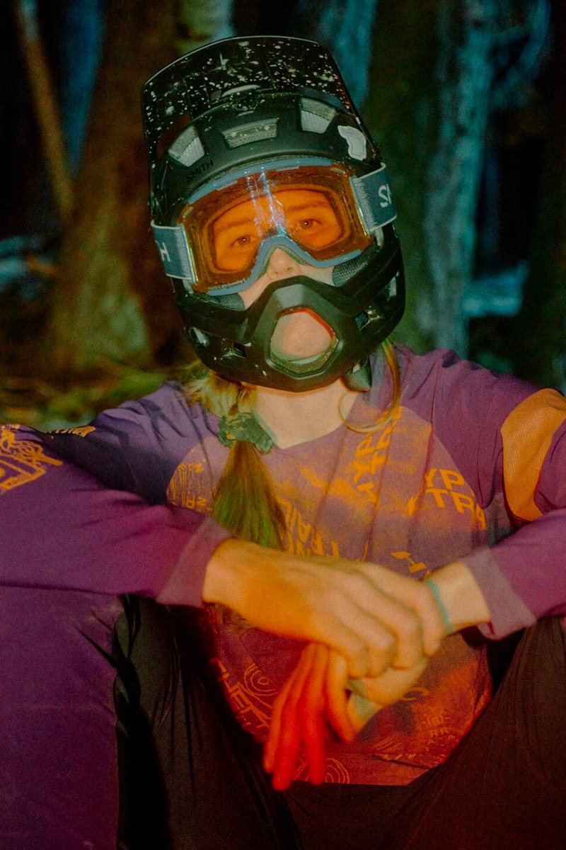 Rapha brain dead mountain bike collaboration tees jackets caps accessories orange purple release info date price