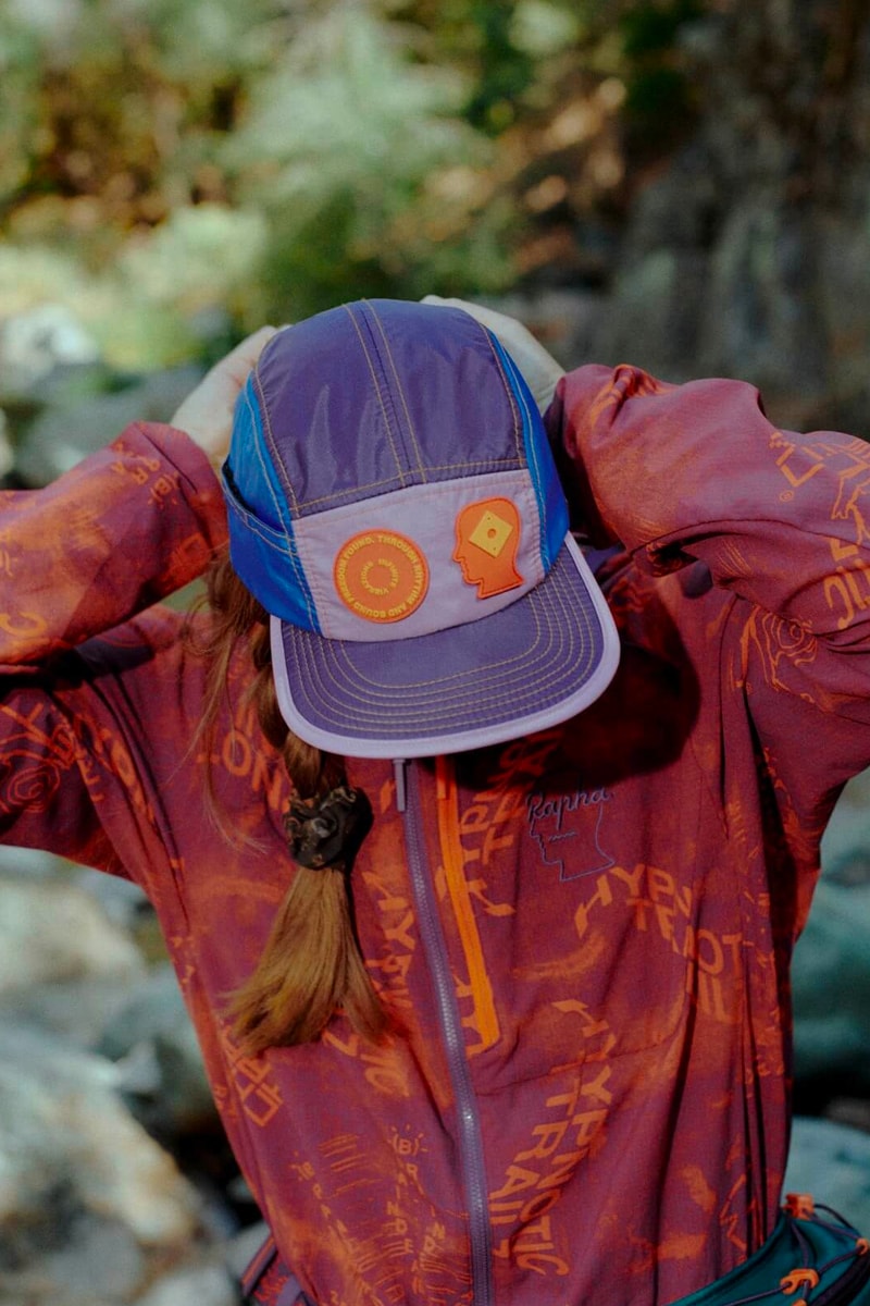 Rapha brain dead mountain bike collaboration tees jackets caps accessories orange purple release info date price