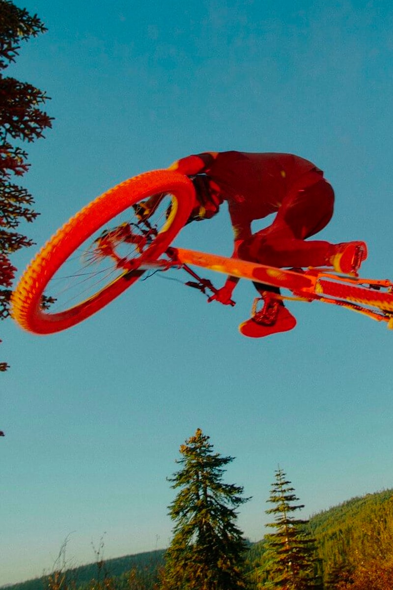 Rapha brain dead mountain bike collaboration tees jackets caps accessories orange purple release info date price