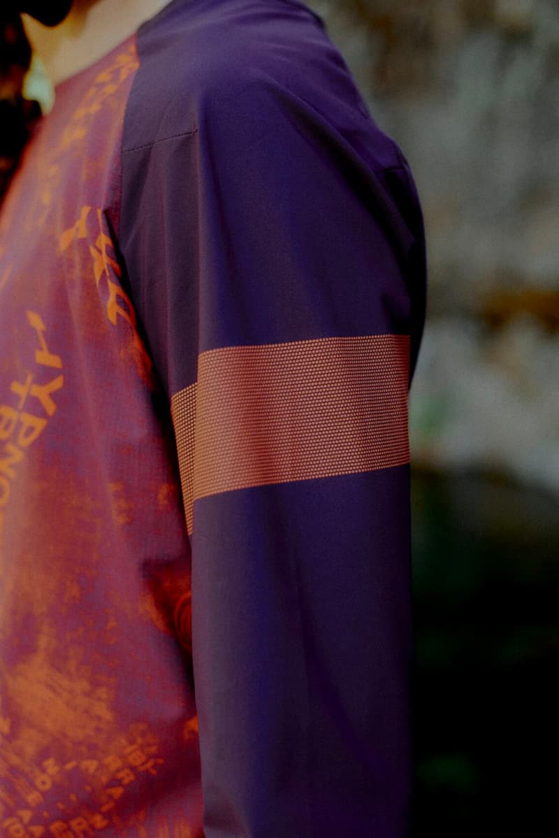 Rapha brain dead mountain bike collaboration tees jackets caps accessories orange purple release info date price