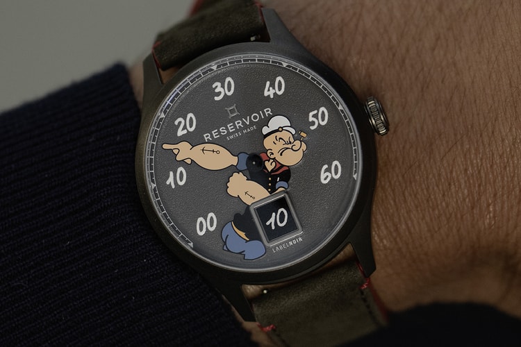 Reservoir Teams up With Labelnoir for Its Second Comic-Inspired Watch Starring 'Popeye'
