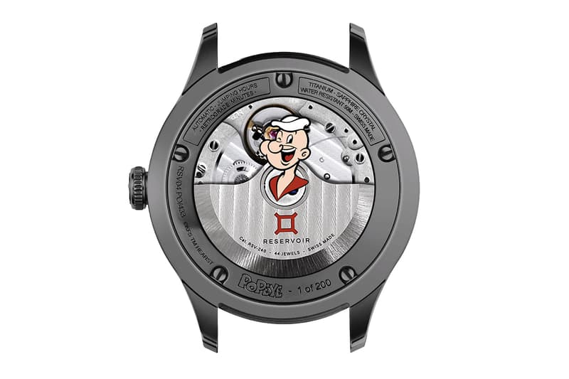 Reservoir x LabelNoir x Popeye Watch Collab Release Info