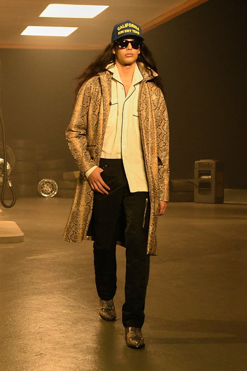 RHUDE FW23 Is a Visual Representation of the Awakening That Fueled Rhuigi Villaseñor's Fire gas station lamborghini los angeles filipino phillippines menswear collection fall winter 2023 milan fashion week bally 