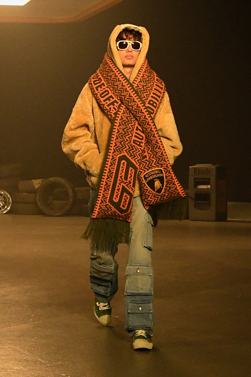 RHUDE FW23 Is a Visual Representation of the Awakening That Fueled Rhuigi Villaseñor's Fire gas station lamborghini los angeles filipino phillippines menswear collection fall winter 2023 milan fashion week bally 