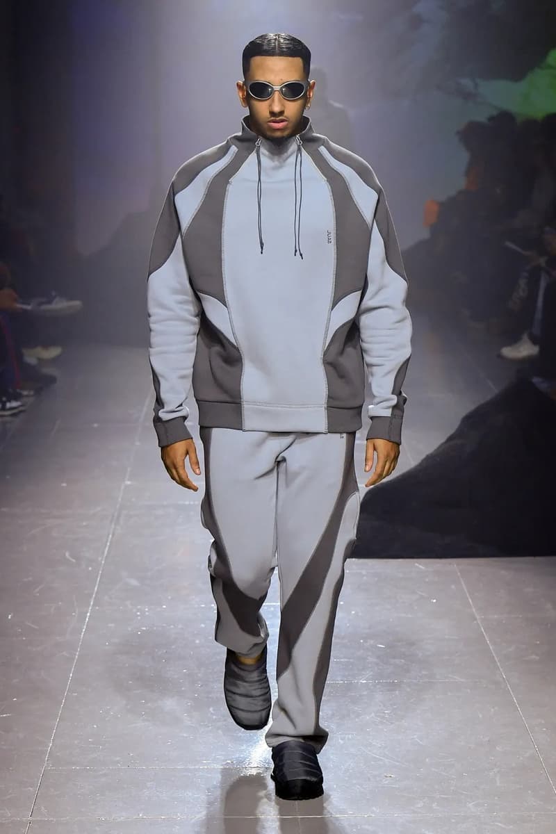 Saul Nash Fall Winter 2023 "Juxtaposition" Runway Show Collection Mens Sportswear Streetwear London Fashion Week FW23 