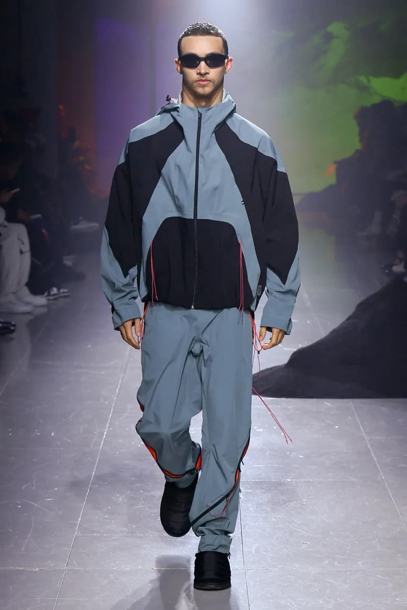 Saul Nash Fall Winter 2023 "Juxtaposition" Runway Show Collection Mens Sportswear Streetwear London Fashion Week FW23 